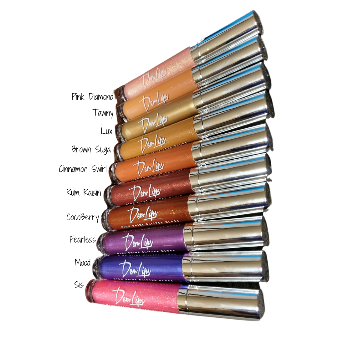 Dem Lips® High Shine Glitter Gloss